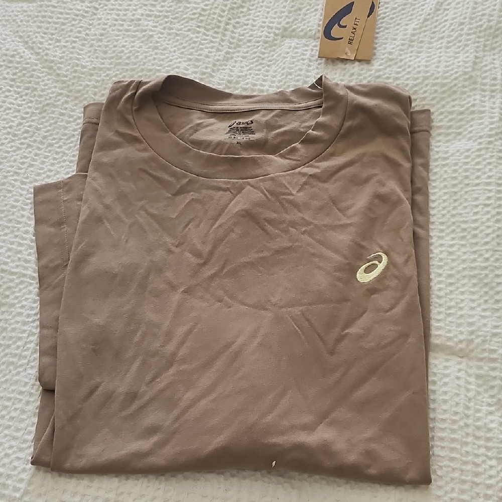 Asics Tan Logo Tee